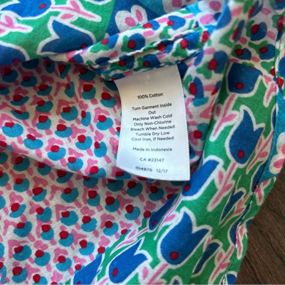 Talbots Women’s Multicolor Patchwork-Style Button… - image 6